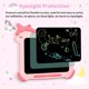 thumbnail image 4 of Tablero de escritura LCD para niños, tablero de dibujo con pantalla a color de unicornio, juguetes de viaje para educación de la primera infancia, regalo de cumpleaños de Navidad para niñas de 3, 4, 5, 4 of 5