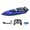 Blue, variant on 1 Set Remote Control Boat High-Speed RC Boat Waterproof Dual-Motor Design Speedboat Water Toy for Kids