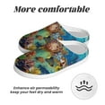 thumbnail image 6 of Xecao Sea World Print Cotton Slippers Fuzzy Warm Cozy Slippers Non Slip House Slippers For Indoor Outdoor Cotton Slippers House Slippers-39/40, 6 of 7