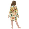 thumbnail image 7 of FORMRS Kids Bathrobe Unisex Hooded Robe Toddler Pajamas Sleepwear, Size 2-3T, Orange Leaves, 7 of 7