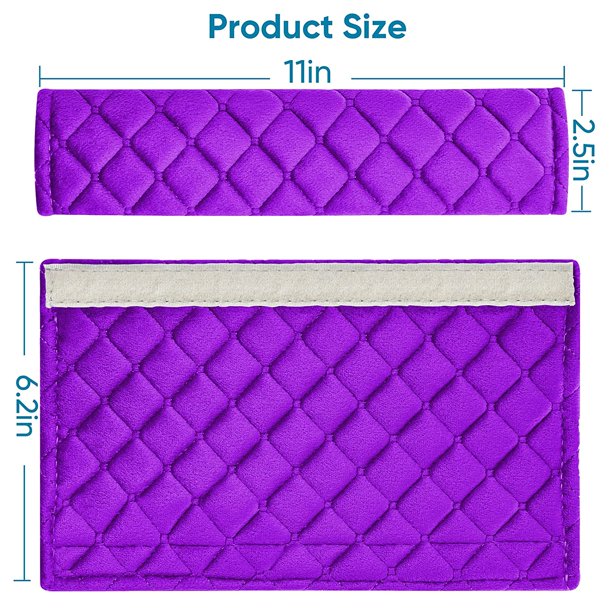 Lot De 2 Coussinets De Bandoulière – Antidérapants, 25 X 7 Cm, En Nylon, Lavables, Pour Sac à Dos, Appareil Photo Ou Guitare
