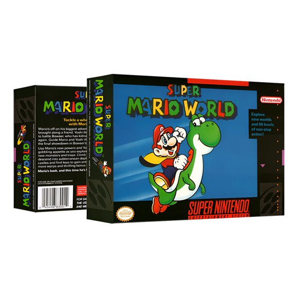 Super Mario World en Caja Snes Nuevo Sellado con Acrílico