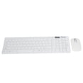 thumbnail image 3 of Conjunto de ratón y teclado inalámbrico con conexión remota de 10 m, función de suspensión inteligente, combo de ratón y teclado para iOS, Windows y Android, color blanco, 3 of 14