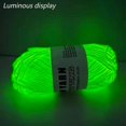 thumbnail image 3 of 2 rollos de hilo que brilla en la oscuridad para crochet, 50 m por rollo, hilo luminoso que brilla en la oscuridad para tejer para principiantes, suministros para fiestas, hilo exfoliante, 3 of 5