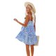 thumbnail image 1 of Cismea - Mini Vestido de Verano con Volantes Florales para Mujer, sin Mangas, con Lazo en El Hombro, LíNea Acampanada, Vestidos Cortos, Vestidos de Playa Cismea falda, 1 of 7