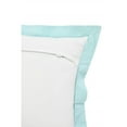 thumbnail image 5 of 14" X 36" White And Icy Blue 100% Cotton Geometric Zippered Pillow, 5 of 10