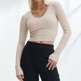 thumbnail image 1 of MKLEKYY Pull Blanc Surdimensionné Mode pour Femmes Manches Longues Sexy, 1 of 1