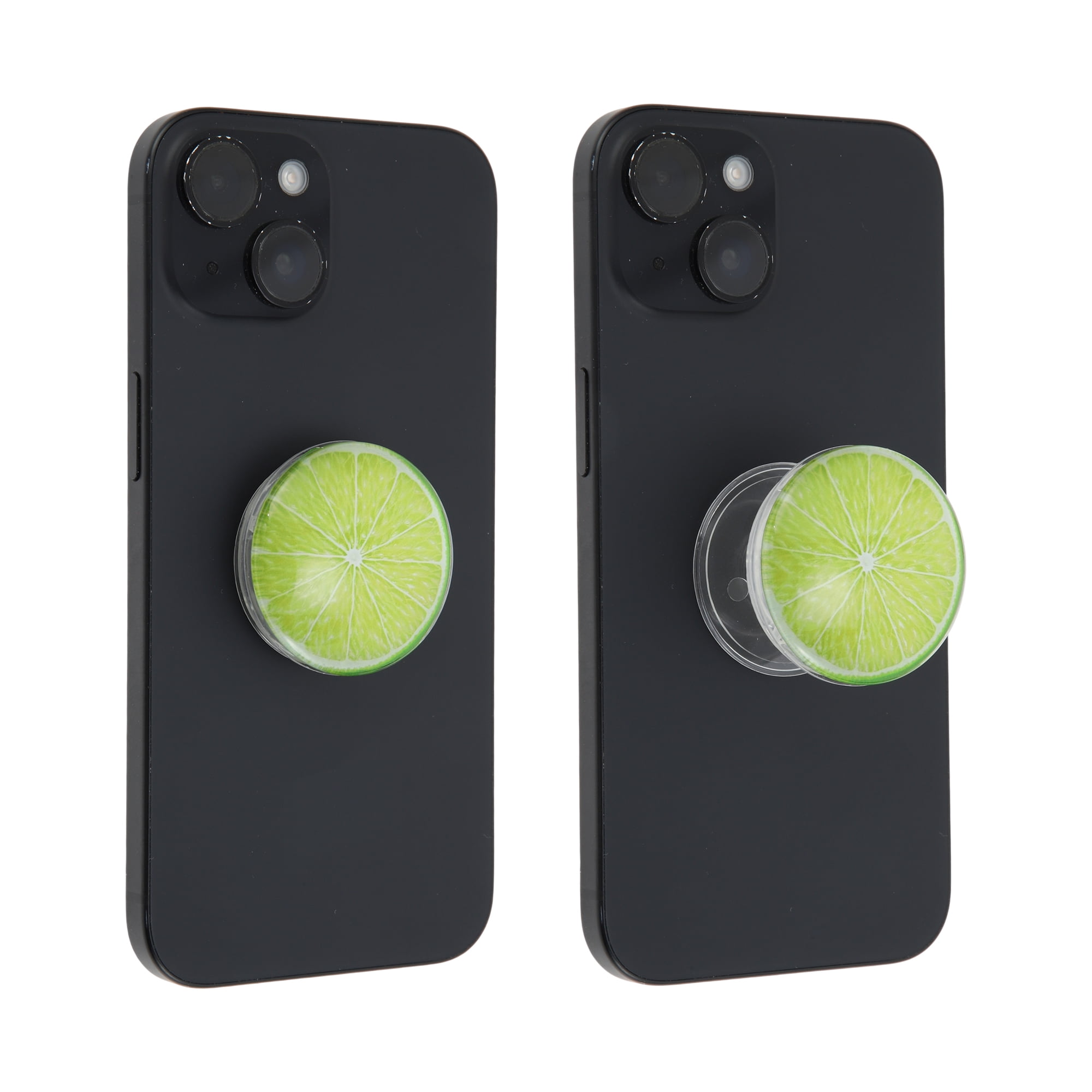 Unique Bargains Crystal Glass Phone Grip 1 Pc Yellow Green Lemon