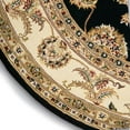 thumbnail image 6 of Nourison Nourison 2000 90" x 114" Oval Wool Indoor Rug in Black Persian, 6 of 9
