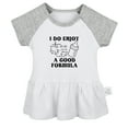 thumbnail image 1 of I Do Enjoy A Good Formula Funny Dresses For Baby, Newborn Babies Skirts, Infant Princess Dress, 0-24M Kids Graphic Clothes (Gray Raglan Dresses, 6-12 Months), 1 of 4