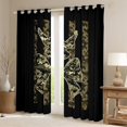 thumbnail image 2 of Homewish Green Bow Knot Curtains Pack of 2 (42x84 Each) for Children Girls Female,Abstract Camouflage Curtains Blackout,US Flag Bedroom Curtains,Lightweight Room Decor, 2 of 6
