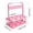 Pink, variant on VWRXBZ Beer Carrier, 12.09x10.14x7.02 Inch Foldable Plastic Beer Basket Beverage Beer Holders Sports Kettle Portable Holders Beer Rack Home Decor