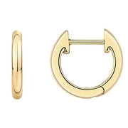 PAVOI 14K Yellow Gold Plated Cuff Huggie Earrings | Small Hoop Earrings for Women