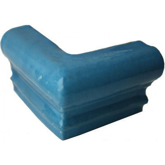 Aqua Blue Chair Rail Corner Molding, Set of 4 pcs