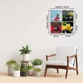 thumbnail image 3 of Zen Canvas Wall Art Spa Still Life with Black Stone Green Candle Pink Waterlily Yellow Flowers Picture Posters for Spa Yoga Room Bathroom, Framed Green 12"x12"x4pcs, 3 of 6