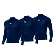 thumbnail image 1 of Playera Deportiva Manga Larga Unisex Licra de Compresion Comoda y Fresca Pack 3 azul marino G ZAPARI Licra Deportiva, 1 of 9