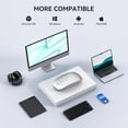 thumbnail image 6 of RaceGT USB C Wireless Mouse for MacBook Pro/Air, Rechargeable Portable Silent Mouse for Laptop, USB C & USB A Dual Mode Receiver Cordless Mice for MacBook, Mac, PC, Chromebook and Multi-Device-Silver, 6 of 7