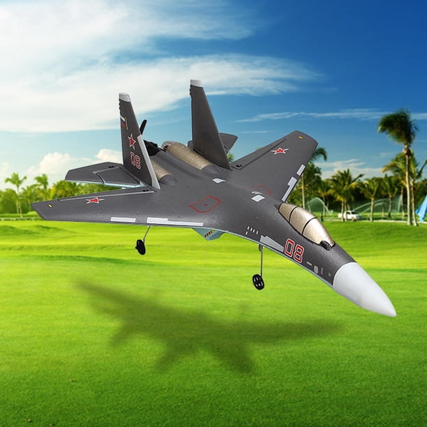 Foam SU-35 RC Glider .4G 4 canales RC Drone para y principiantes 2 batería perfke RC Helicóptero Planeador
