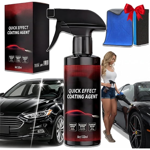 Car Paint Sealant Spray, 120ml Ceramic Coating for Vehicle Surface Protection