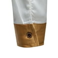 thumbnail image 3 of Mens Satin Silk Shirts Button Down Color Block Long Sleeve Turndown Collar Blouse for Party Disco, 3 of 5
