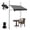 Gray, variant on Jacgood 118.1"×47.2" Retractable Patio Awning, Manual Crank Handle Sunshade Shelter, Outdoor Canopy for Deck, Adjustable Height Ranging 78.7 to 118.1 in, Suitable for Patio/Balcony/Yard,Beige