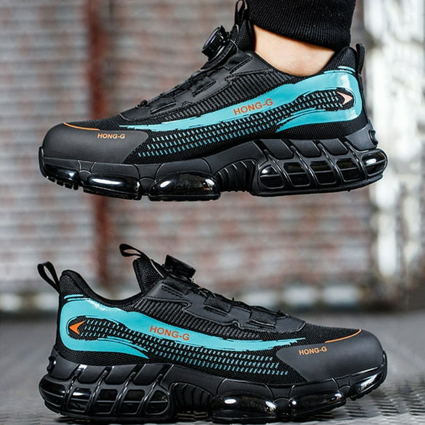 Botas de trabajo antipuñaladas para hombre, cómodas botas con punta de acero, ligeras para actividades al aire libre Likrtyny Tenis De Mujer Tenis De Hombre