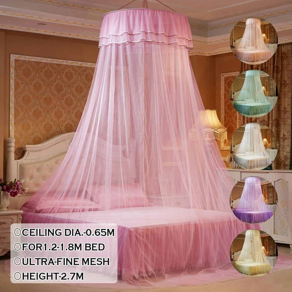 Lace Dome Mosquito Net CeilingMounted Mosquito Netting Elegant Bed