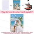 thumbnail image 4 of 6 Sets Sublimation Blank Jigsaw Puzzles 5.7 x 7.8 Inches A5 White Puzzle Pieces Craft Blanks Jigsaw Pieces for Adults Thermal Heat Press Printing Projects 40Pcs Each Set White DIY, 4 of 5
