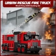 thumbnail image 2 of adder Fire Truck Building Set – 725+PCS STEM Toys for Kids & Adults, 24094 City Firetruck Building Bricks with Movable Ladder, 2 of 5