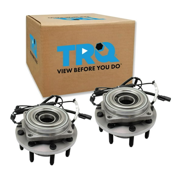 TRQ Front Wheel Bearing & Hub Assembly LH & RH Pair for Ford F250 F350 New BHA71282