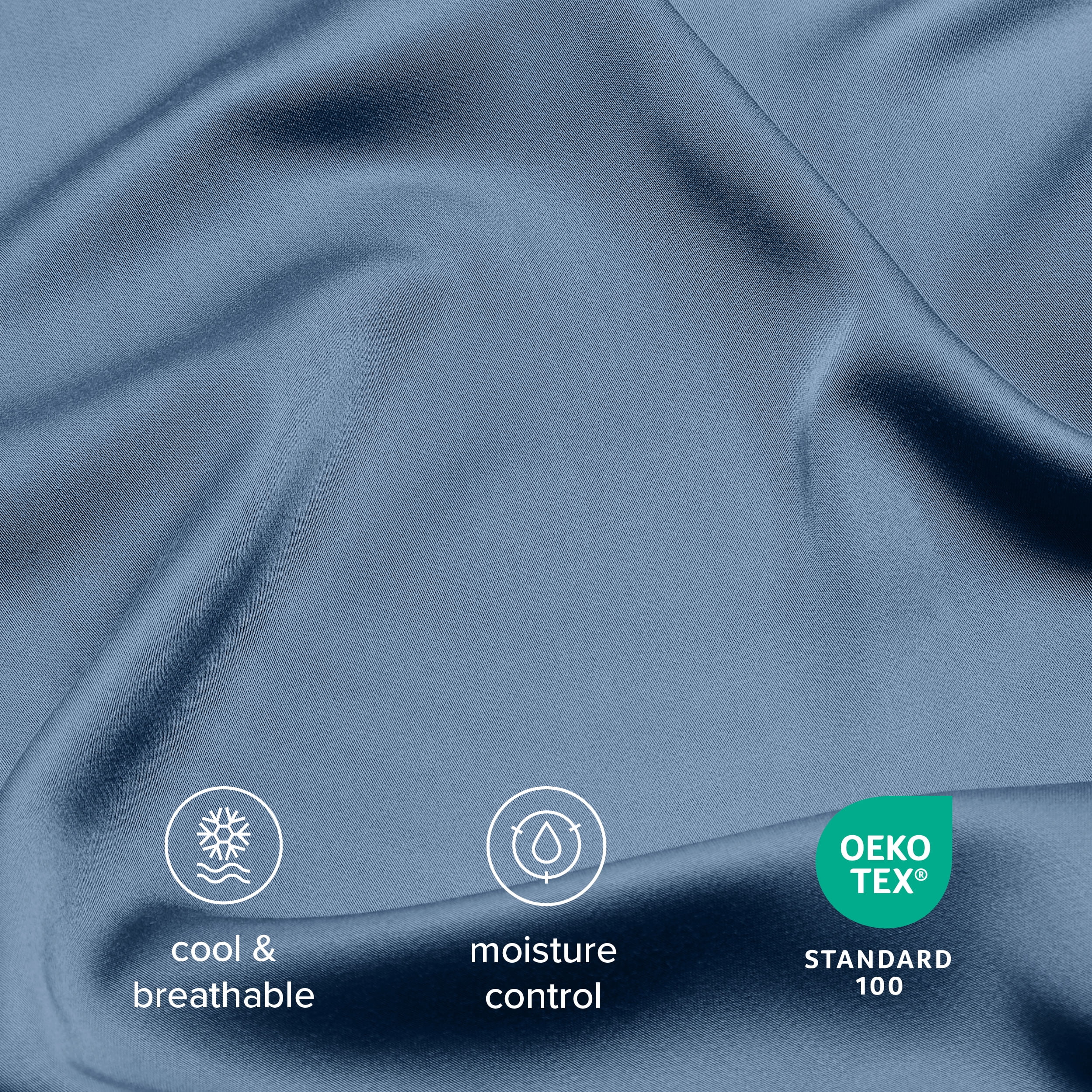 Bare Home Bamboo Sheet Set - Made from Rayon Fibers - Deep Pockets - 3 Piece - Twin XL, Coronet Blue