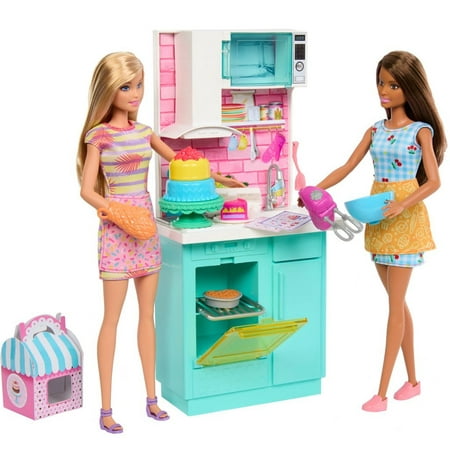 Barbie - Celebration Fun Baking & Kitchen with Dolls Playset
