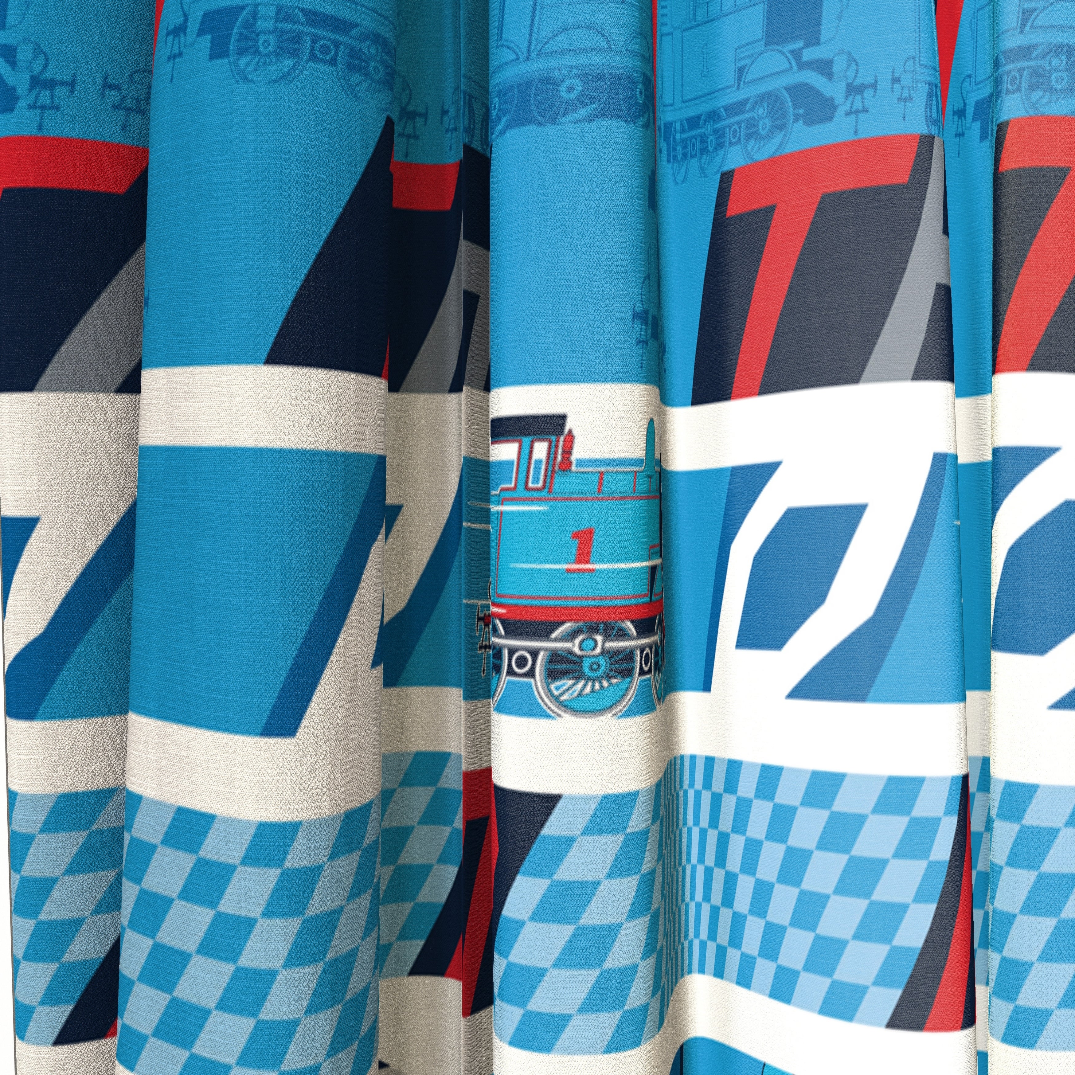 Thomas The Tank Engine T Block Curtain Panels Set Of 2 Walmart Com