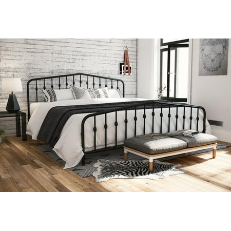 Novogratz Bushwick Metal Bed, Multiple Colors and Sizes