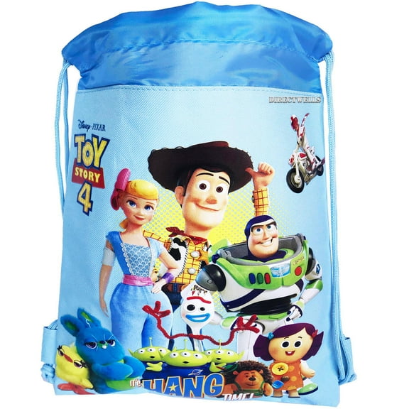 Toys Story Light Blue Drawstring Bag