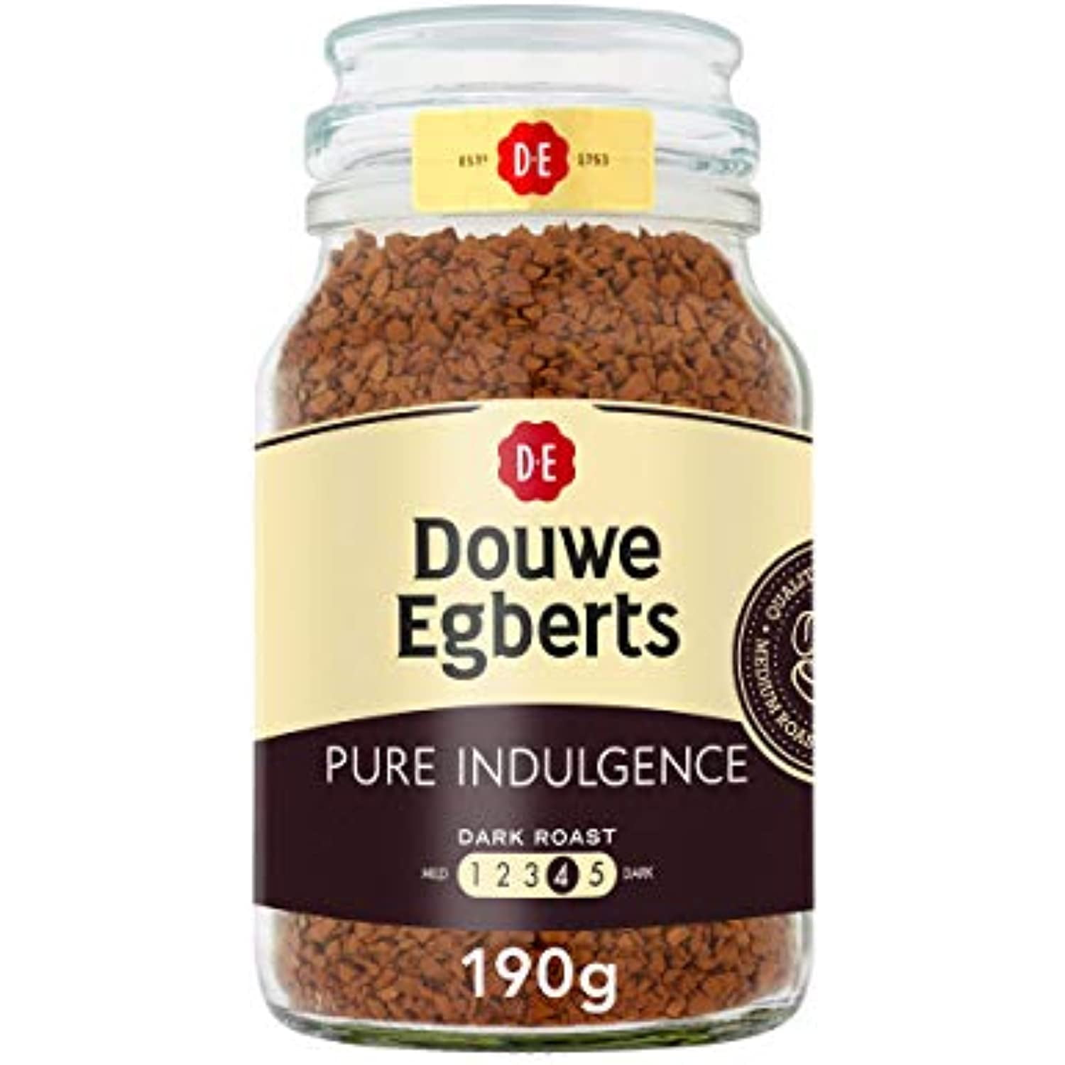 Douwe Egberts Pure Indulgence Instant Coffee In Jar, Dark Roast, 7.05Ounce, 200 Gram