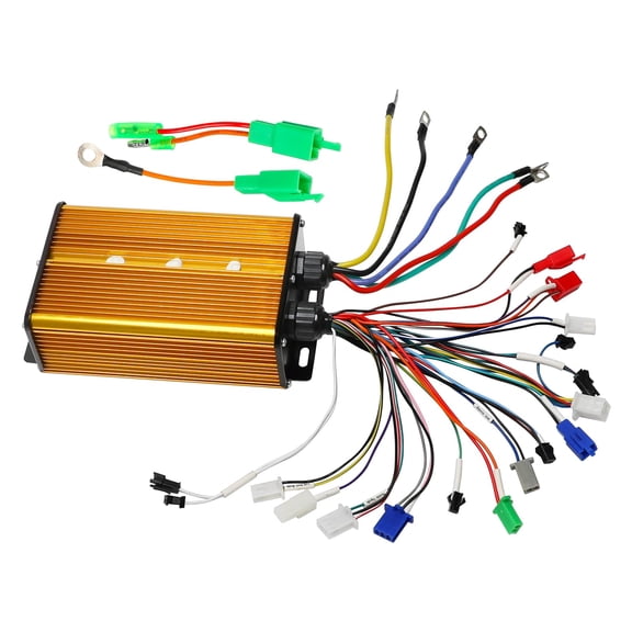Scooter Controller, 36V/48V/60V/72V/84V 1500W-3000W Brushless Sine Wave Motor Speed Controller 3 Mode, E-Bike Hub Motor for Electric Bike, Skateboard, Bicycle, Dirt Bikes, Trikes, Tricycle, Go Kart