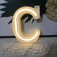 thumbnail image 3 of Letras De Marquesina Iluminadas Letras De Luces Letreros De Neón,Decoración De Pared/Decoración De Mesa para El Bar En Casa Navidad, Fiesta De Cumpleaños, Día De San Valentín Palabras-Blanco Cáli, 3 of 5