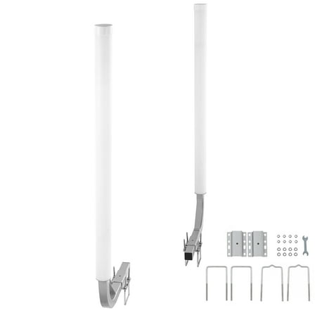 KFFKFF Marine Trailer Guide Set, 48'' Flexibly Adjustable Poles, Pair of Galvanized Steel Supports with PVC Coating, Ideal for Ski, Fishing, and Sailboat Transport, 2024