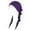 Purple, variant on Women Casual Solid Baseball Cap Slouchy Turban Headwear Hat, White