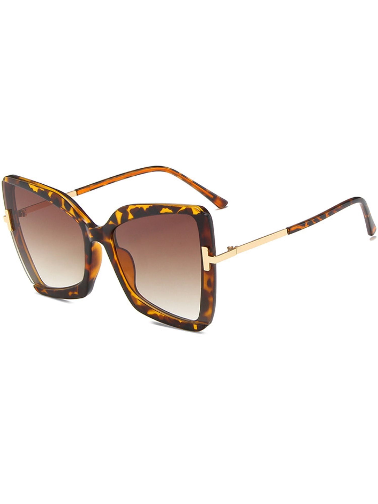 Stylish Tortoise Shell Swirl Arm Baroque Oversized Sunglasses Sunny Pro Round Oversized Sunglasses for Women, Baroque  main image 2