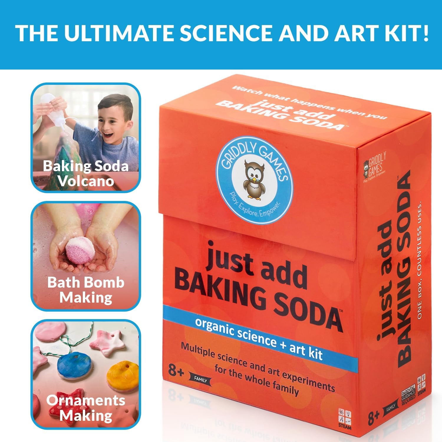 Griddly Kids Just Add Baking Soda Science + Art Kit