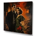 thumbnail image 2 of Designart "Elegant Romance of Old Hollywood Couple I" Fashion Wall Art - Glam Red Woman Entryway Wall Art, 2 of 6