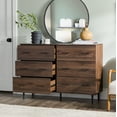 thumbnail image 6 of Walker Edison Savanna Modern Wood 6 Drawer Dresser - Dark Walnut, 6 of 22
