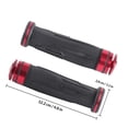 thumbnail image 2 of LITINKIMI Motorcycle Standard Hand Grips 7 8 Inch Aluminum Rubber Material for Universal Handlebar, 2 of 7