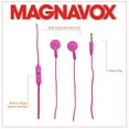 thumbnail image 6 of Magnavox MHP4820M-PK Gummy Earbuds with Microphone in Pink | Available in Pink, Purple, White, Black, & Blue | Earbuds Gummy | Extra Value Comfort Stereo Earbuds | Durable Rubberized Cable |, 6 of 7