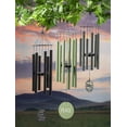 thumbnail image 5 of 36"H Laser Etched Painted Wood Hand Tuned Windchime, "Peace", Scale "E", 5 of 6