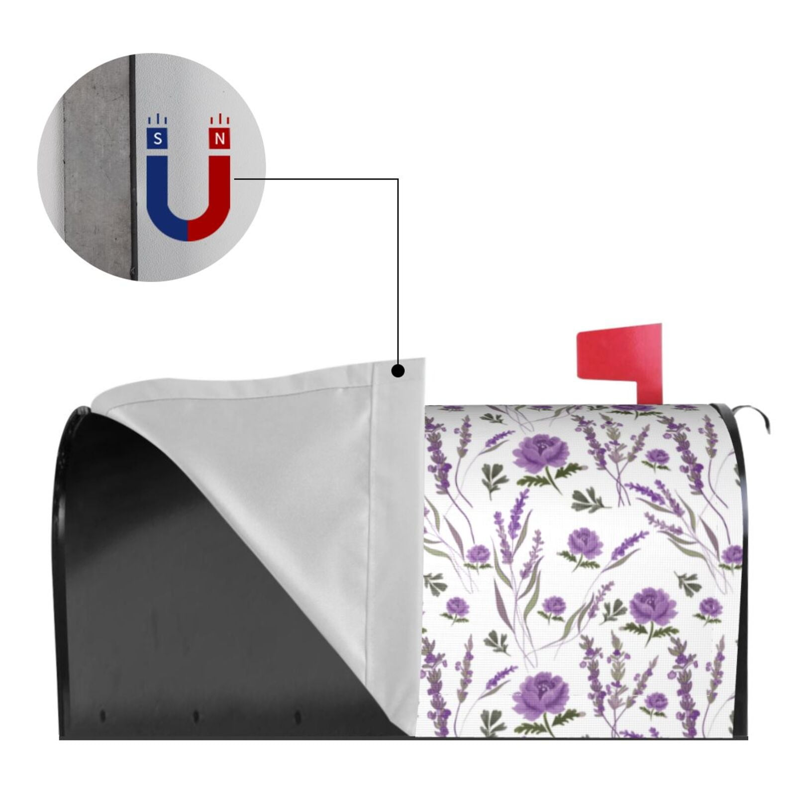 Kdxio Magnetic Mailbox Cover 21x18 in Mailbox Cover Outdoor Decoration Holiday Mailbox Covers for Home Garden Yard-21x18 in