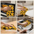 thumbnail image 6 of 2 Pcs Funny Kitchen Towels,Halloween Black Cats Witches and Pumpkins Microfiber Dish Towels,Kitchen Tea Towels,Kitchen Towel Set (18" X 26"), 6 of 7