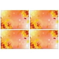 thumbnail image 1 of Sets de Table en Lin Feuille d'Érable d'Automne 4 Pcs Récolte de l'Action de Grâce Automne Antidérapants 12 X 18 Pouces Décor Rustique de Ferme Saisonnier pour Cuisine, 1 of 5